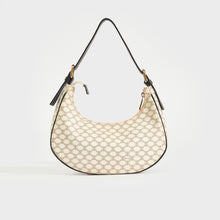 Load image into Gallery viewer, CELINE Ava Triomphe Canvas Shoulder Bag in White &amp; Black