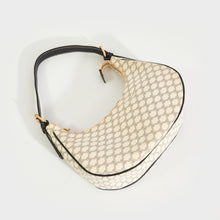 Load image into Gallery viewer, CELINE Ava Triomphe Canvas Shoulder Bag in White &amp; Black