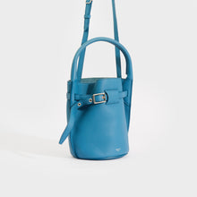 Load image into Gallery viewer, CELINE Big Bag Nano Bucket in Slate Blue Supple Grained Calfskin