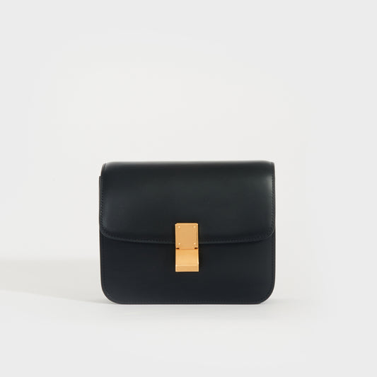 Small Classic Box Shoulder Bag in Black