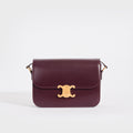 Medium Classique Triomphe Shoulder Bag in Bordeaux