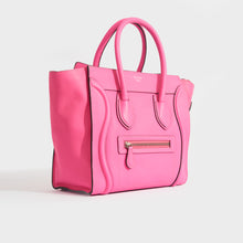 Load image into Gallery viewer, CELINE Micro Luggage Handbag in Neon Pink 2012