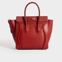Load image into Gallery viewer, CELINE Micro Luggage Handbag in Red