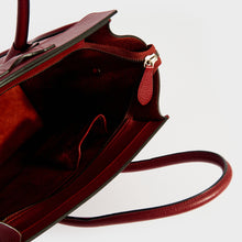 Load image into Gallery viewer, CELINE Micro Luggage Handbag in Red