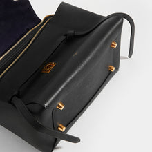 Load image into Gallery viewer, Bottom of CELINE Mini Belt Bag Grained Leather in Black 