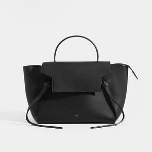 CELINE Mini Belt Bag Grained Leather in Black