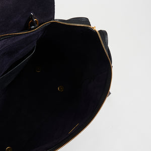 Interior of CELINE Mini Belt Bag Grained Leather in Black