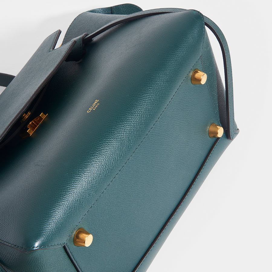 CELINE Mini Belt Bag in Grained Calfskin COCOON