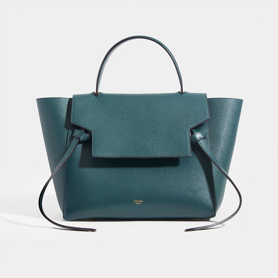 CELINE Mini Belt Bag in Grained Calfskin COCOON