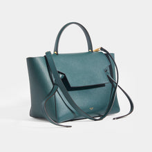 Load image into Gallery viewer, CELINE Mini Belt Bag in Green Grained Calfskin  with strap and top handle