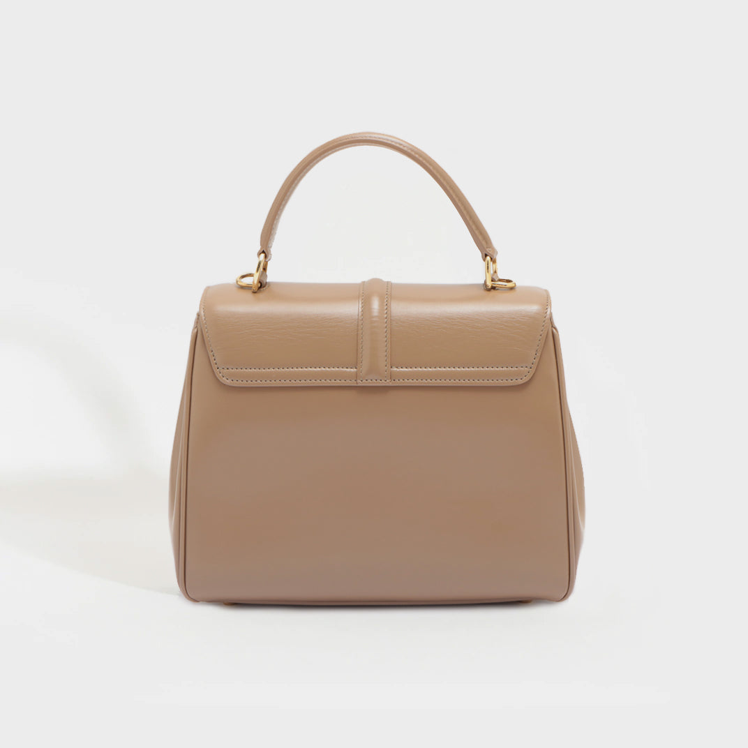 CELINE Small 16 Bag in Nude Calf Leather