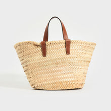 Load image into Gallery viewer, CELINE Triomphe Teen Panier Basket Bag in Raffia