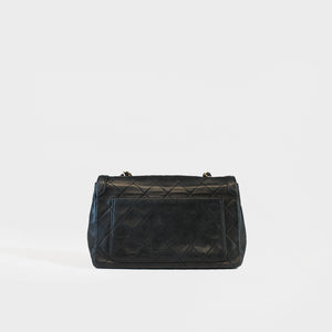 CHANEL Vintage Quilted Single Flap Chain Shoulder Bag in Black Lambskin - 1989- 1991 [ReSale]