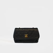 Load image into Gallery viewer, CHANEL Vintage Quilted Single Flap Chain Shoulder Bag in Black Lambskin - 1989- 1991 [ReSale]