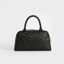 Load image into Gallery viewer, CHANEL CC Quilted Caviar Bowling Bag in Black 2003 - 2004