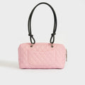Cambon Ligne Bowler Bag in Pink Leather 2004 - 2005
