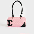 Cambon Ligne Bowler Bag in Pink Leather 2004 - 2005