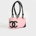 Cambon Ligne Bowler Bag in Pink Leather 2004 - 2005