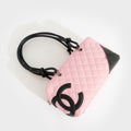 Cambon Ligne Bowler Bag in Pink Leather 2004 - 2005