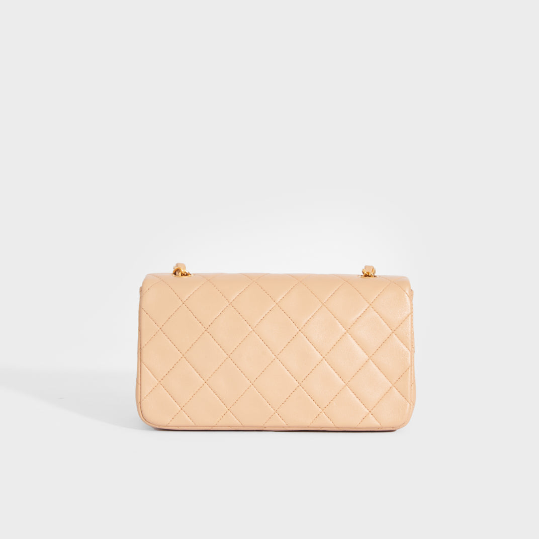 Classic Single Flap Bag in Beige Lambskin 2011