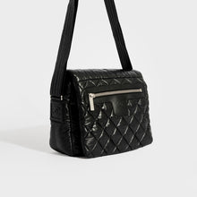 Load image into Gallery viewer, CHANEL Coco Cocoon Medium Quilted Nylon Messenger Bag in Black 2010 - 2011