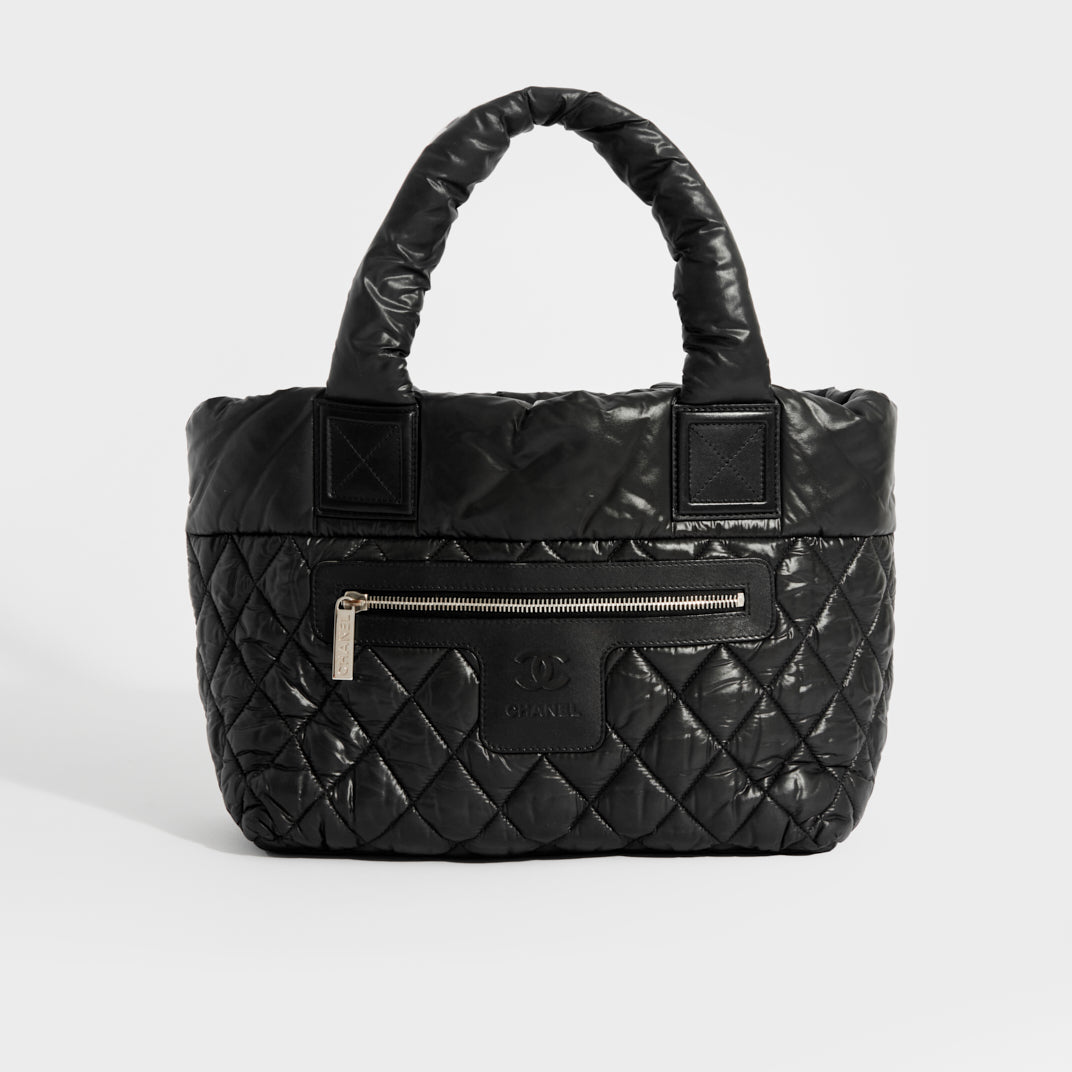 CHANEL Lambskin Quilted Coco Cocoon Backpack Black | FASHIONPHILE