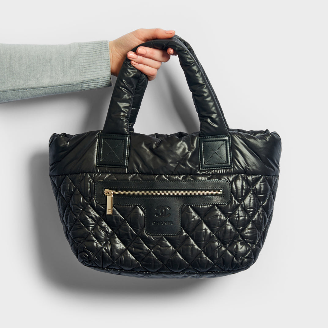 CHANEL Cocoon Bag in Black Nylon 2011