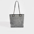 Deauville PM Canvas Chain Tote Bag in Grey 2012