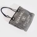 Deauville PM Canvas Chain Tote Bag in Grey 2012