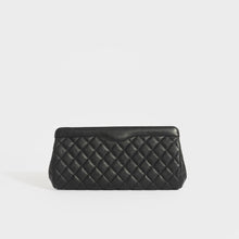 Load image into Gallery viewer, CHANEL Diamond Quilted Clutch in Black Lambskin 2017