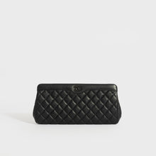 Load image into Gallery viewer, CHANEL Diamond Quilted Clutch in Black Lambskin 2017 [ReSale]