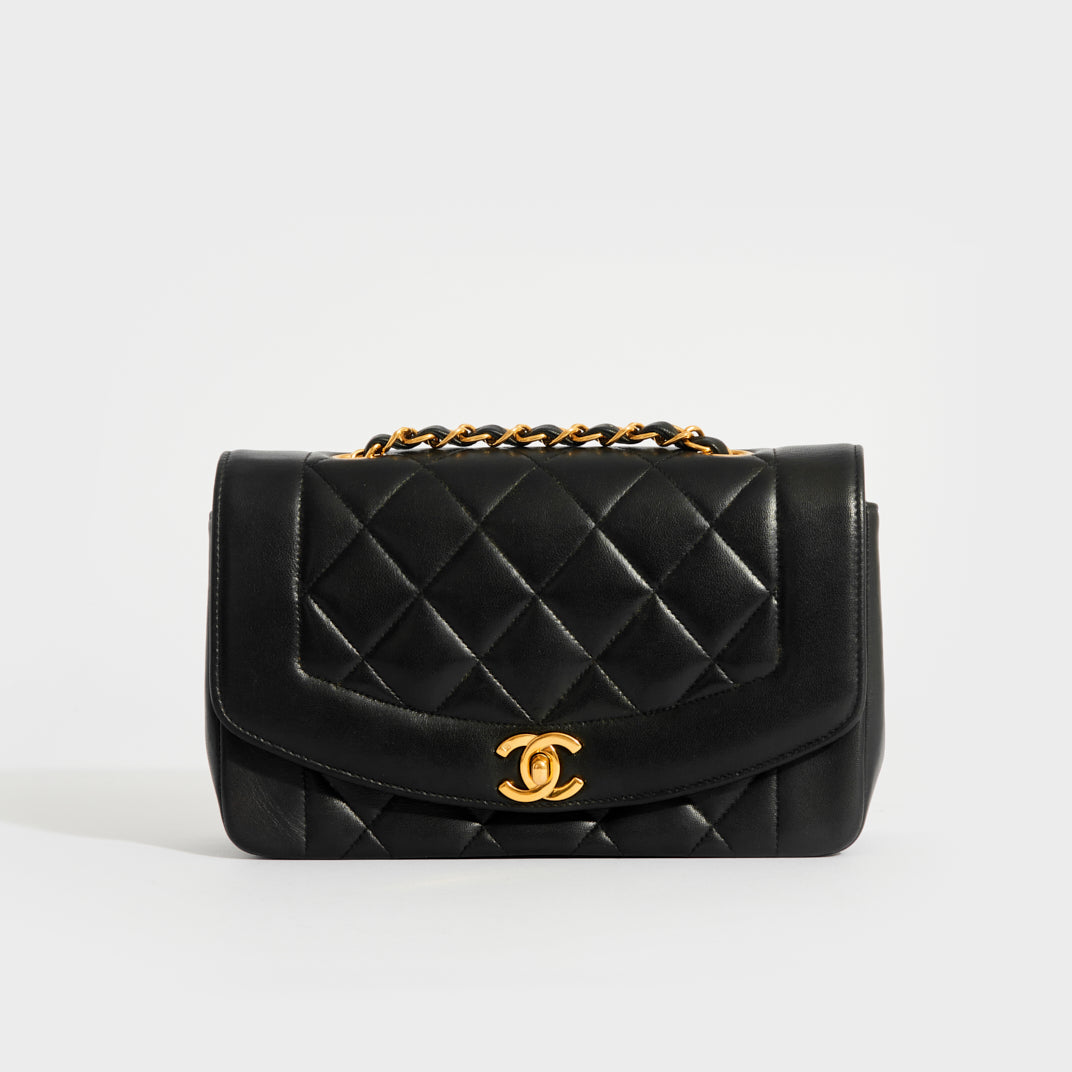 Diana Quilted Lambskin Leather Single Flap Chain