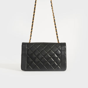 CHANEL Diana Single Flap Chain Bag in Black 1991-1994