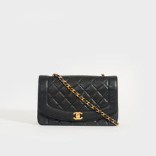 Load image into Gallery viewer, CHANEL Diana Single Flap Chain Bag in Black 1991-1994