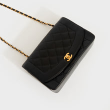 Load image into Gallery viewer, CHANEL Diana Single Flap Chain Bag in Black 1991-1994