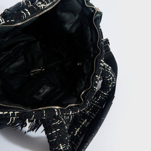 CHANEL Doudoune Embossed Nylon Bowling Bag COCOON