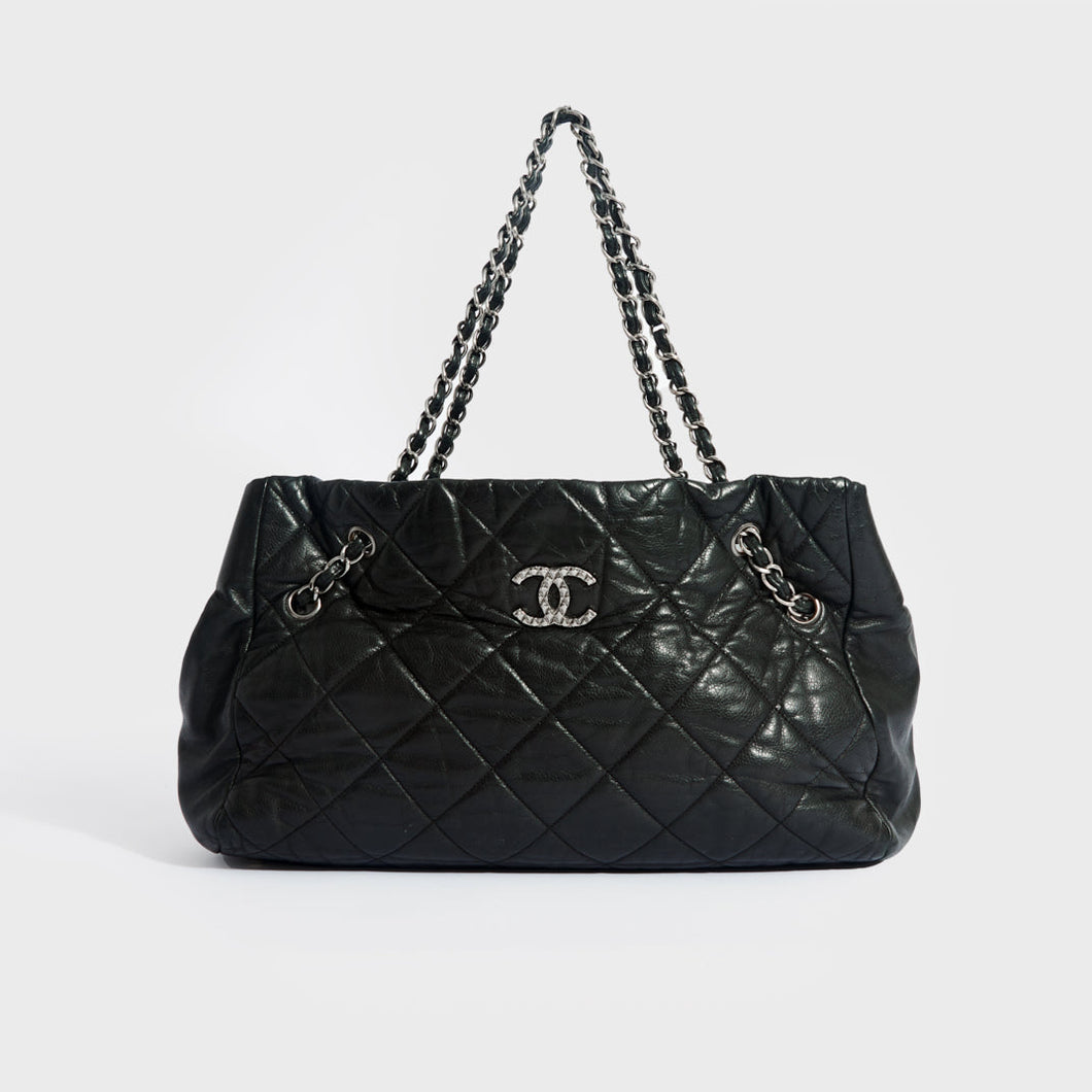 CHANEL Large Diamond Quilted Coco Chain Tote COCOON