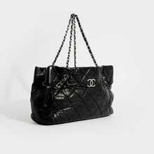 Load image into Gallery viewer, CHANEL Large Diamond Quilted Coco Chain Tote with Silver Hardware 2009 - 2010
