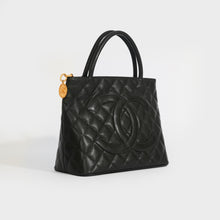 Load image into Gallery viewer, CHANEL Medallion Tote Bag in Black Caviar with Gold Hardware 2000 - 2001