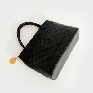 CHANEL Medallion Tote Bag in Black Caviar with Gold Hardware 2000 - 2001