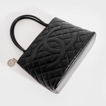 Load image into Gallery viewer, CHANEL Médallion Tote Bag in Black Caviar with Silver Hardware 1997-1999