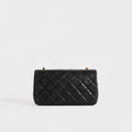 Mini Single Flap Single Chain Bag in Black Lambskin 1989 - 1991
