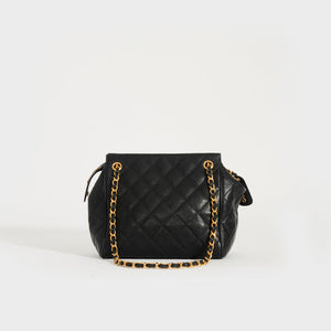 CHANEL Quilted Caviar Chain Shoulder Bag in Black 1994 - 1996 [ReSale]