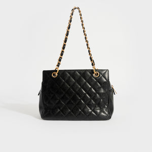CHANEL Quilted Petite CC Caviar Timeless Tote in Black 2003 - 2004