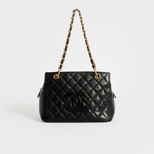 Load image into Gallery viewer, CHANEL Quilted Petite CC Caviar Timeless Tote in Black 2003 - 2004