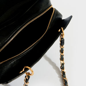 CHANEL Quilted Petite CC Caviar Timeless Tote in Black 2003 - 2004