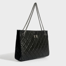 Load image into Gallery viewer, CHANEL Reissue 2.55 Computer Laptop Work Business Classic Tote Bag in Black Aged Calfskin 2015-2016