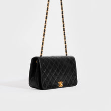 Load image into Gallery viewer, CHANEL Single Flap Chain Bag in Black Lambskin 1989-1991 1-Series [ReSale]