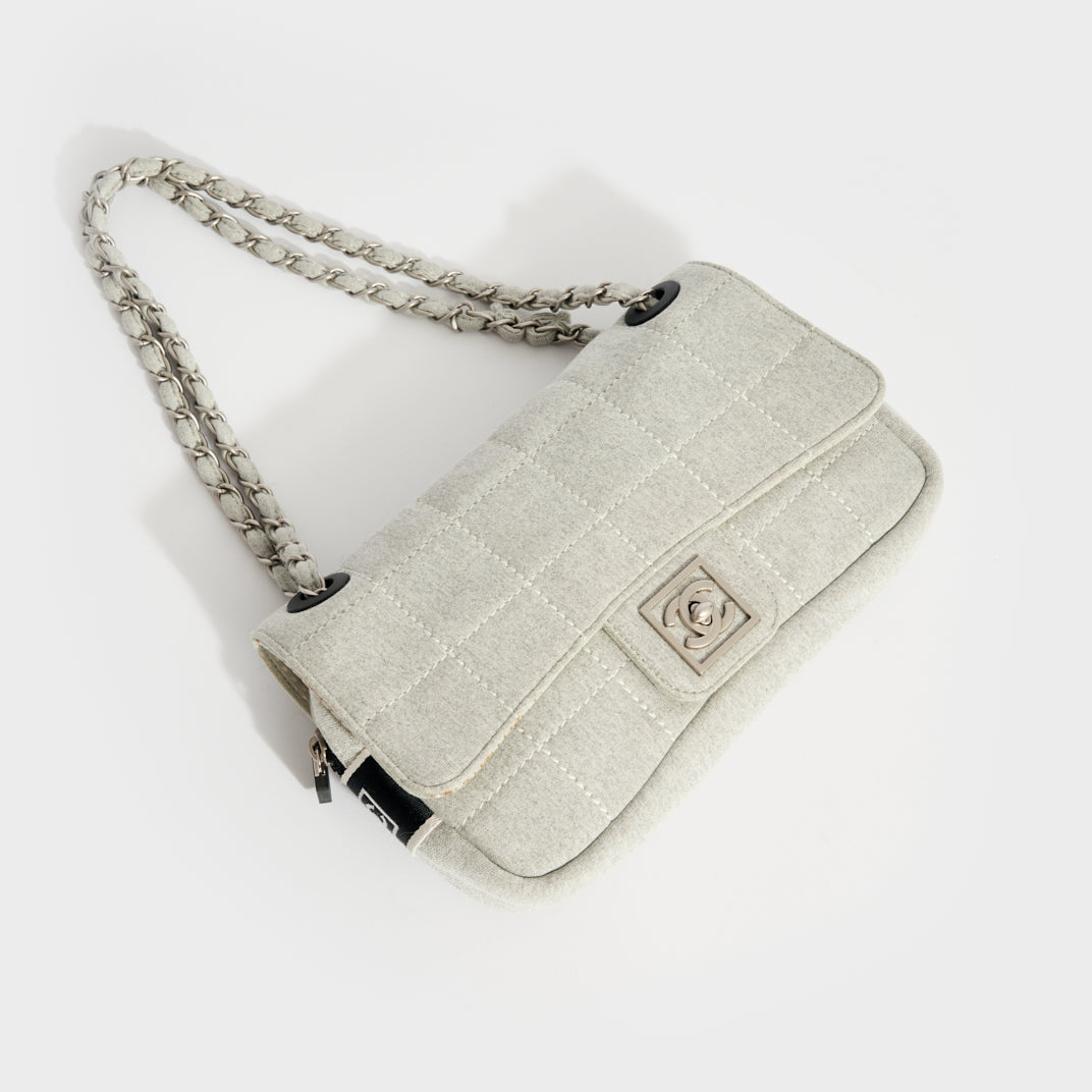 Chanel Sports Rare Gray Fabric Flap · INTO