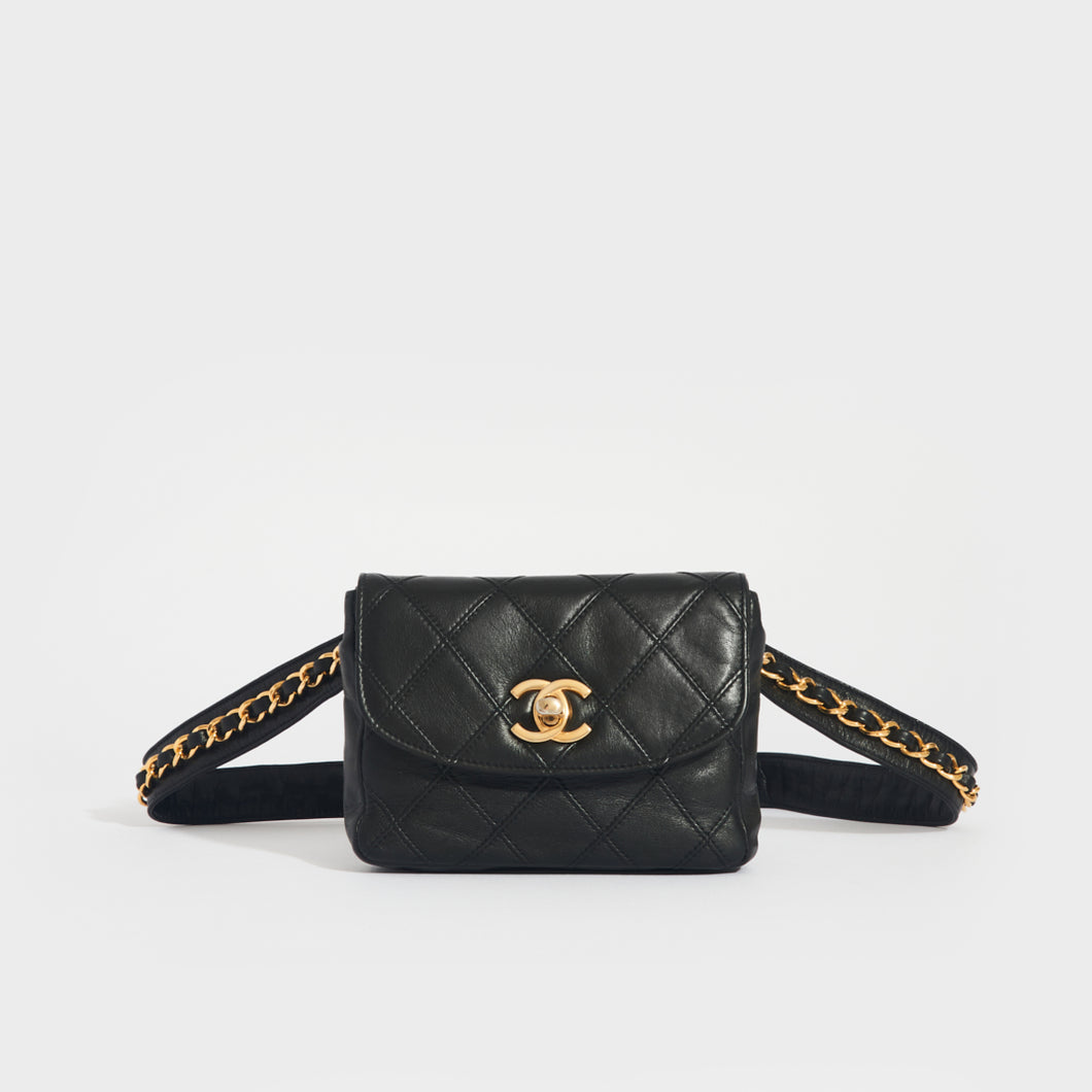 Chanel Vintage Black Caviar Belt Bag – Dina C's Fab and Funky Consignment  Boutique